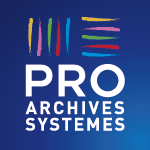 Logo bleu PRO ARCHIVES SYSTEMES