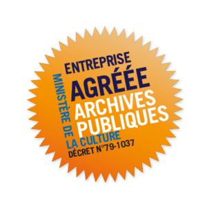 Logo entreprise agréée archives publiques